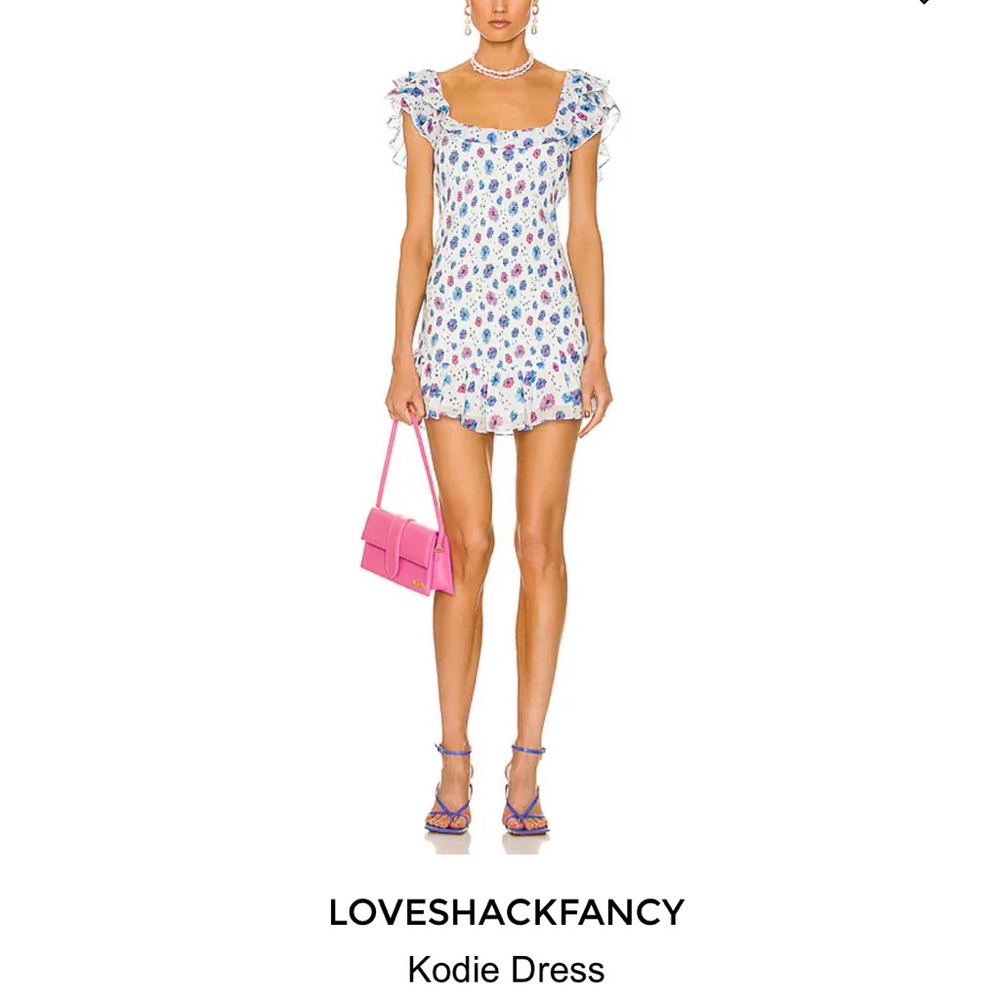 LOVESHACKFANCY kodie mini dress XS FLORAL PRINT